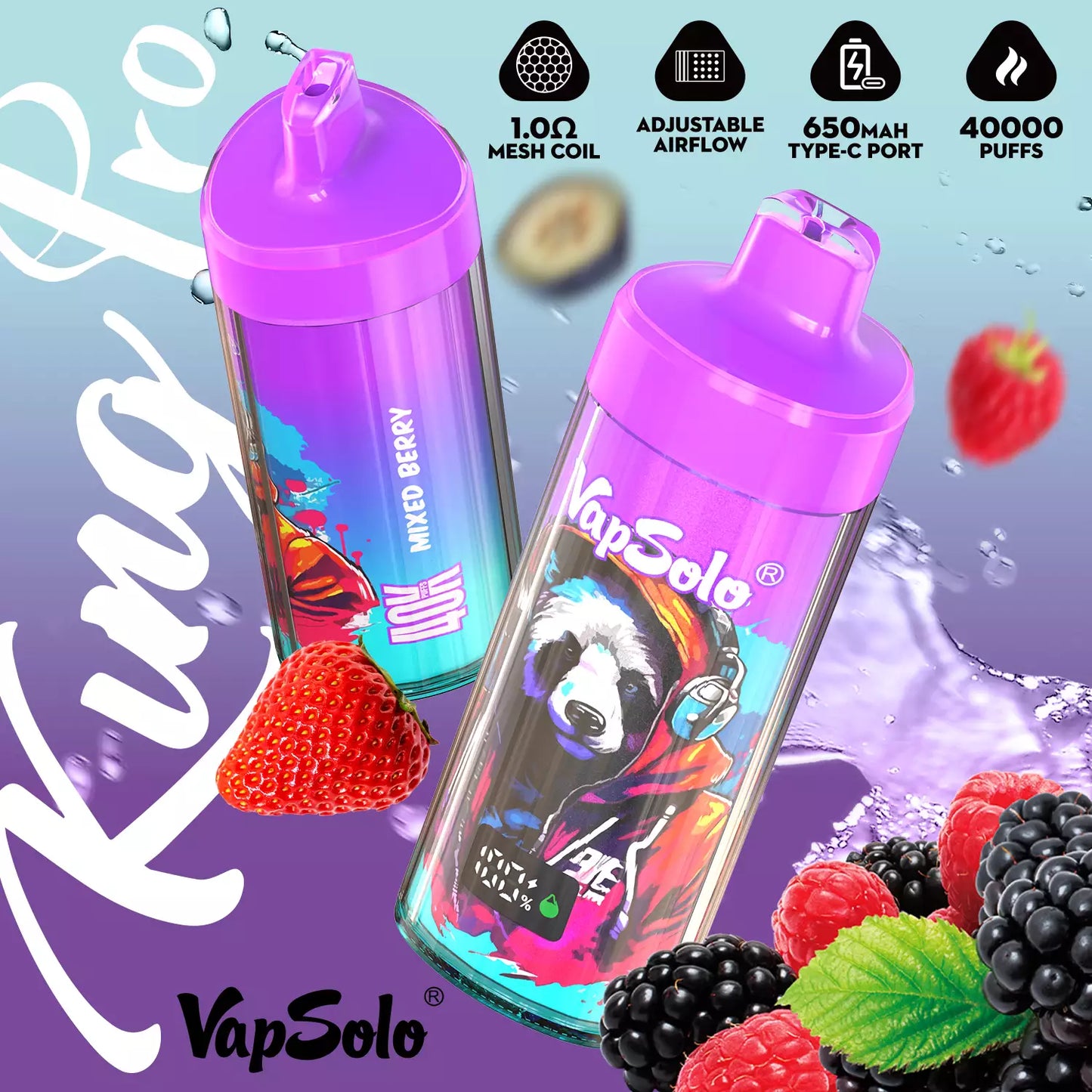 VAPSOLO 40000 CALADAS/PUFFS