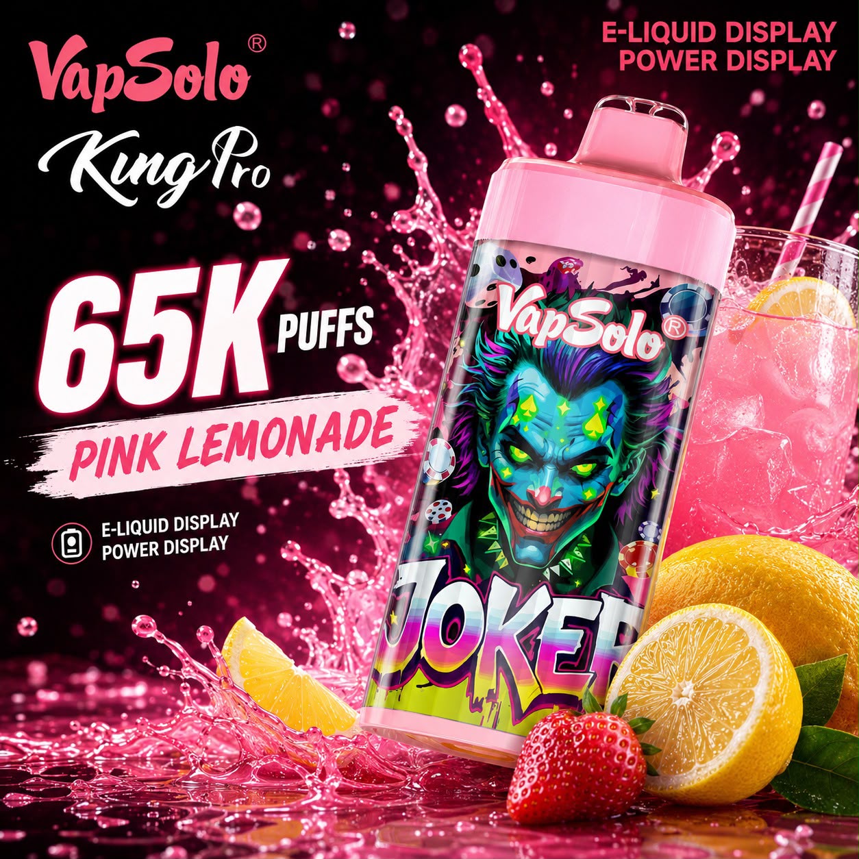 Vapsolo King Pro 65000 Puffs – Vaper Desechable Recargable 65K