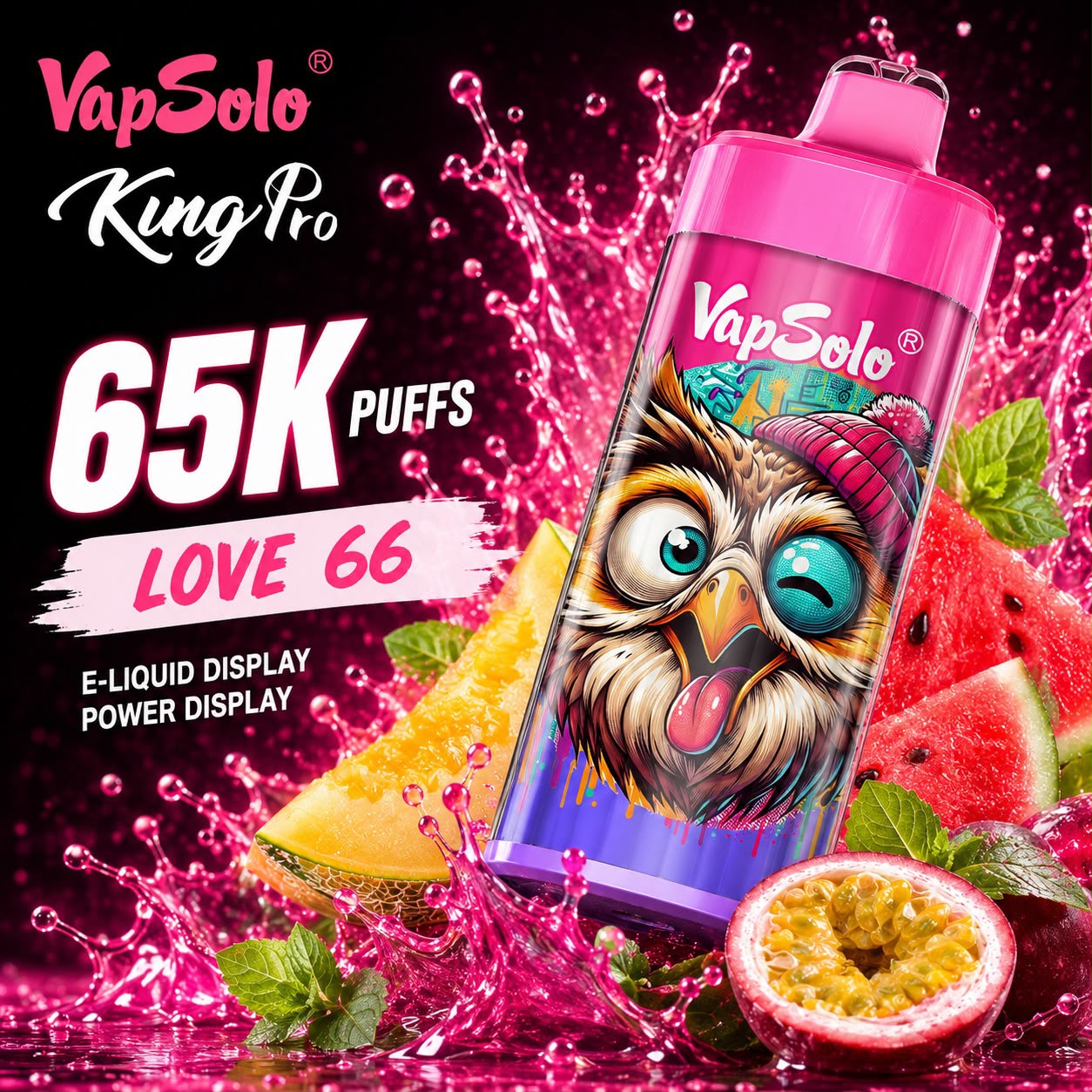 Vapsolo King Pro 65000 Puffs – Vaper Desechable Recargable 65K