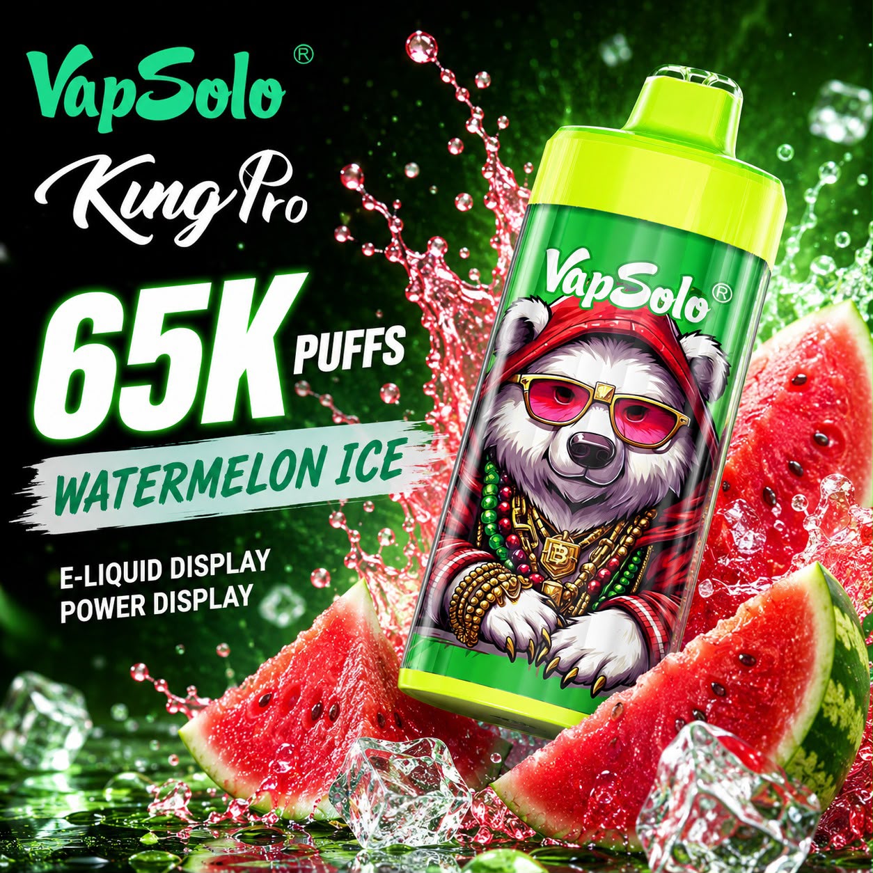Vapsolo King Pro 65000 Puffs – Vaper Desechable Recargable 65K