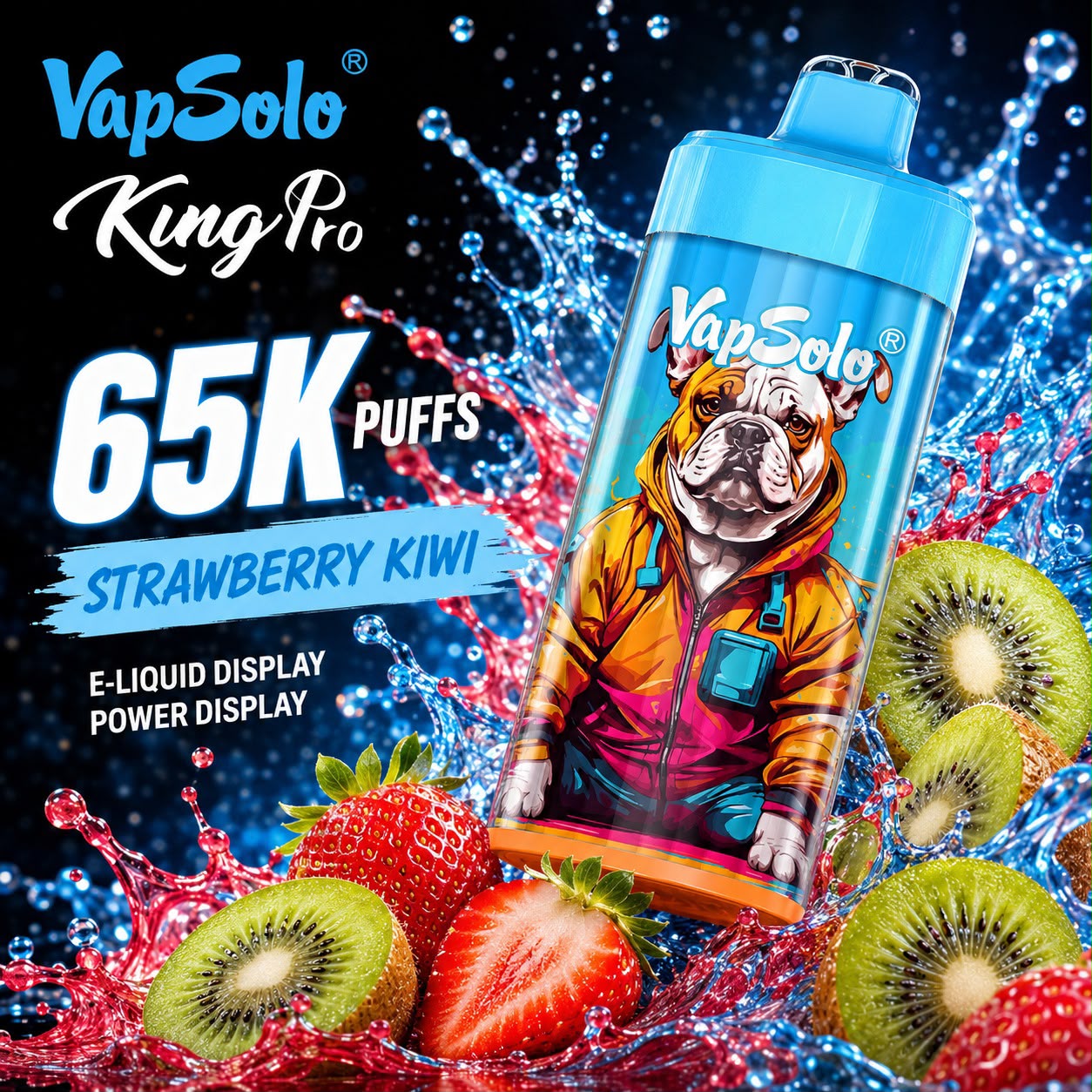 Vapsolo King Pro 65000 Puffs – Vaper Desechable Recargable 65K