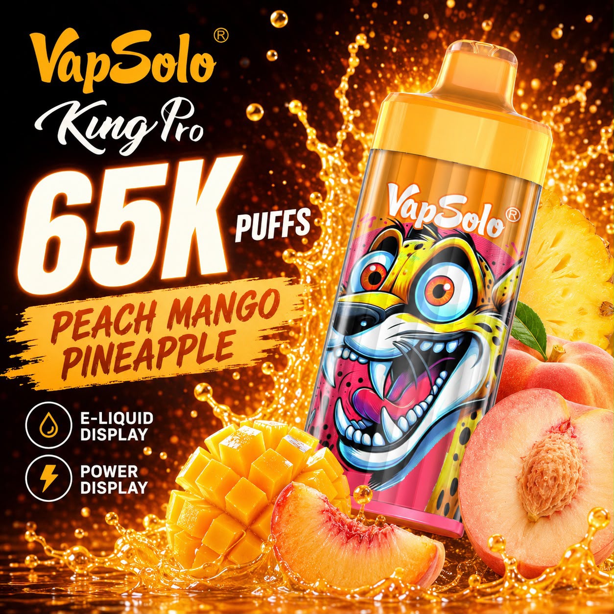 Vapsolo King Pro 65000 Puffs – Vaper Desechable Recargable 65K