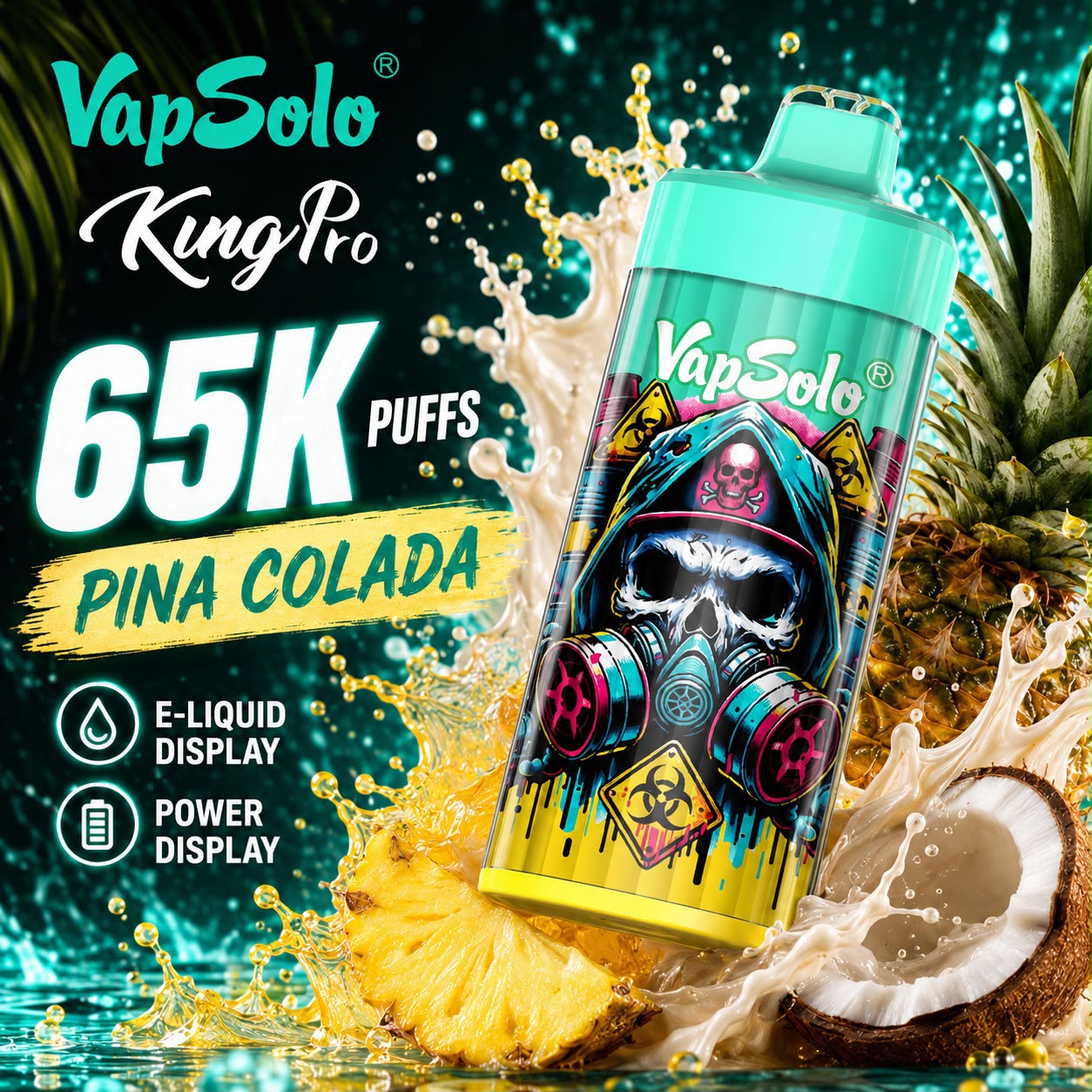 Vapsolo King Pro 65000 Puffs – Vaper Desechable Recargable 65K