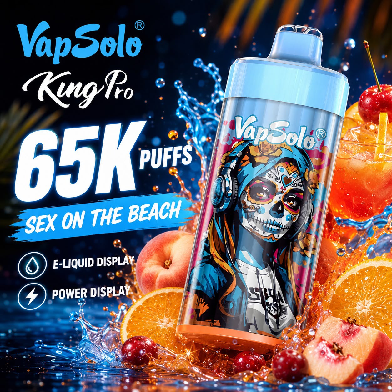 Vapsolo King Pro 65000 Puffs – Vaper Desechable Recargable 65K