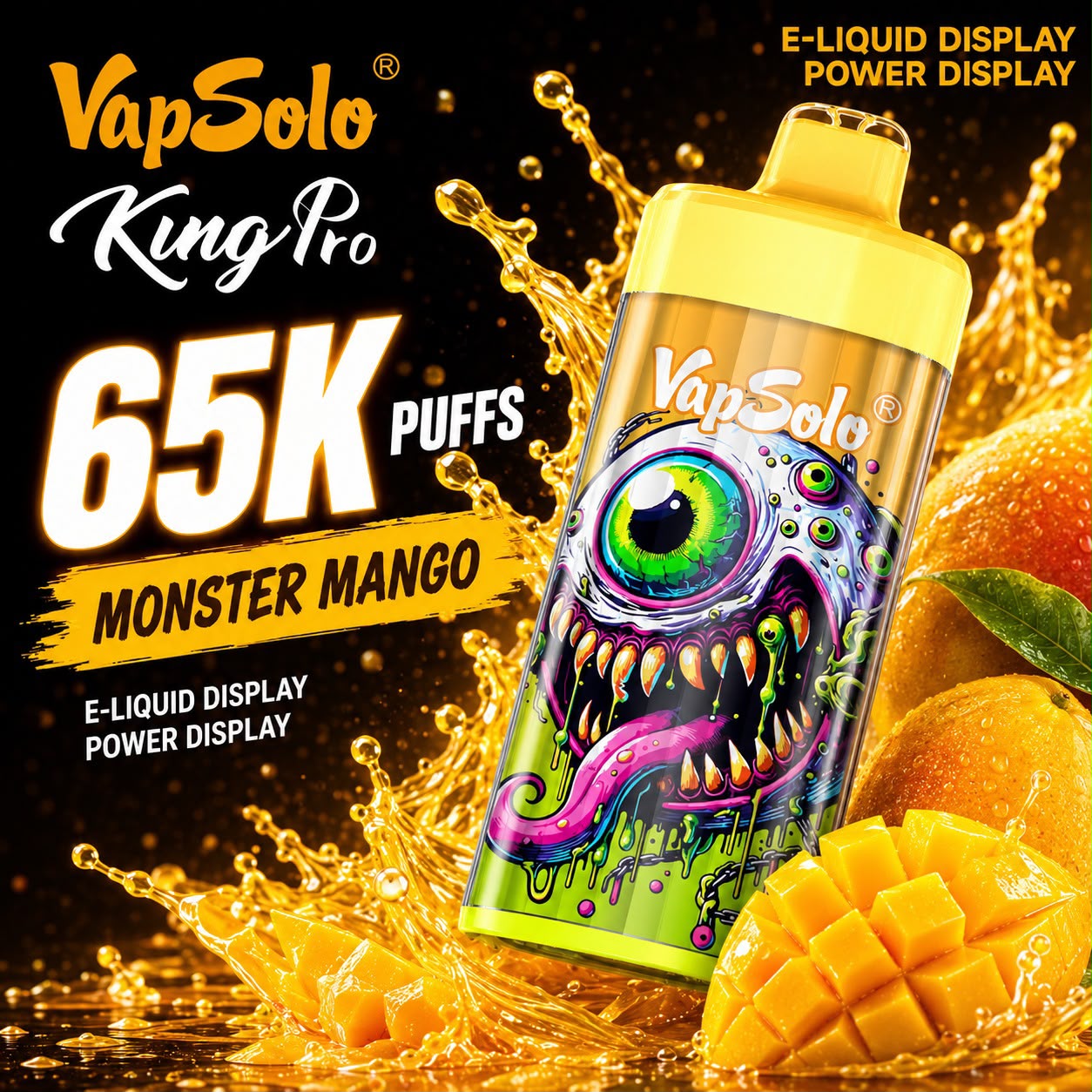 Vapsolo King Pro 65000 Puffs – Vaper Desechable Recargable 65K