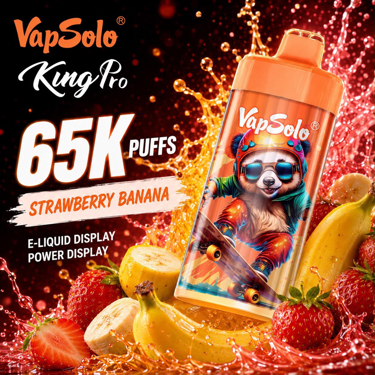 Vapsolo King Pro 65000 Puffs – Vaper Desechable Recargable 65K