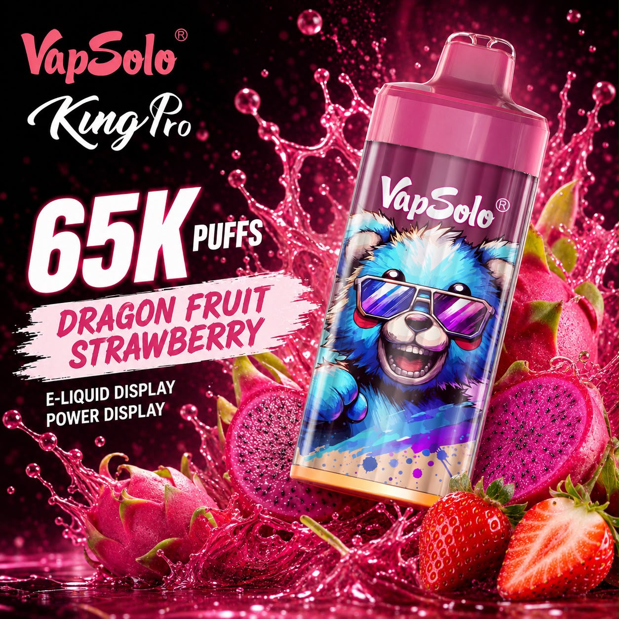Vapsolo King Pro 65000 Puffs – Vaper Desechable Recargable 65K