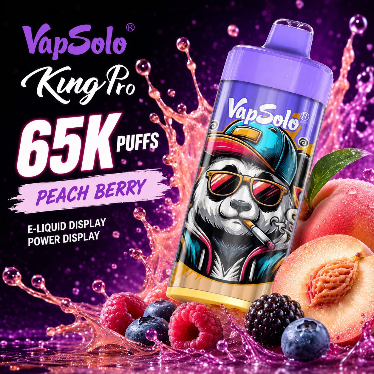 Vapsolo King Pro 65000 Puffs – Vaper Desechable Recargable 65K