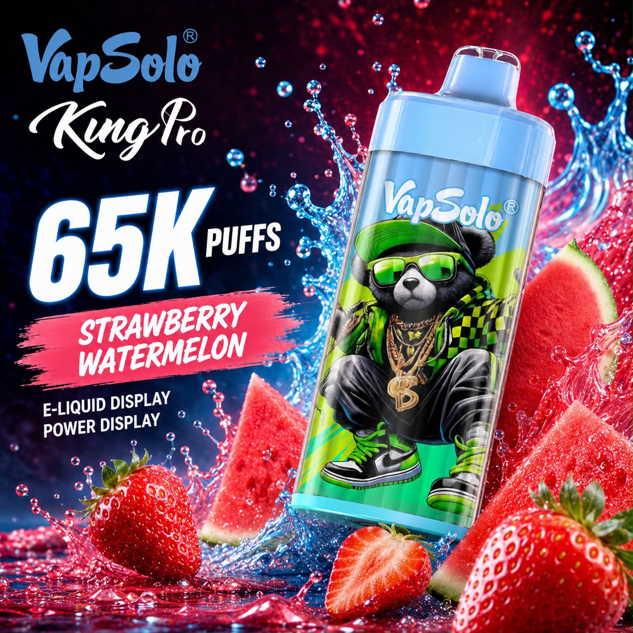 Vapsolo King Pro 65000 Puffs – Vaper Desechable Recargable 65K