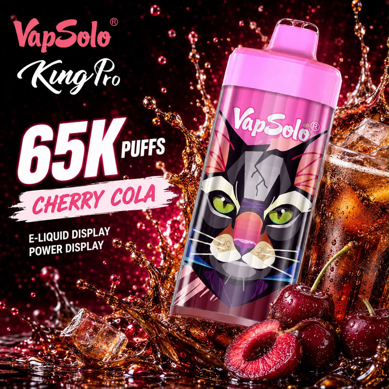 Vapsolo King Pro 65000 Puffs – Vaper Desechable Recargable 65K