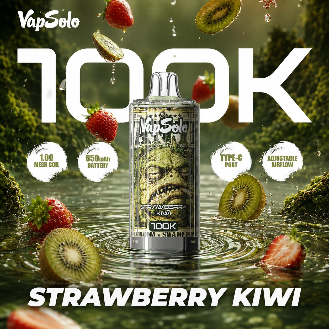 Vapsolo 100K | Vaper Desechable 100000 Caladas Recargable USB-C